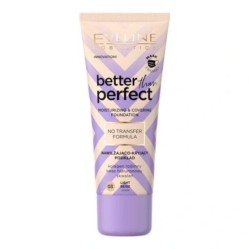 Набір з 4 шт. Eveline Cosmetics Better Than Perfect 03 Light Beige тональний крем для обличчя 30 мл