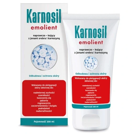 Набір з 4 шт. Deep Pharma Karnosil 200ml емульсія для тіла на суху шкіру відновлююча-заспокійлива 200 Ml