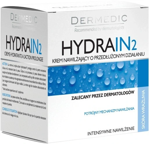 Набір з 4 шт. Крем для обличчя Dermedic день і ніч 50 мл Hydrain 2 зволожуючий крем на день і ніч 50 мл