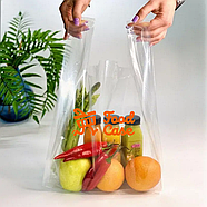 Поліетиленові пакети майка Іміджеві пакети з логотипом прозорі 25х40 см, фото 6