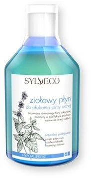 Набір з 4 шт. Sylveco зелений розчин для полоскання порожнини рота 500 мл розчин для рота 500 мл