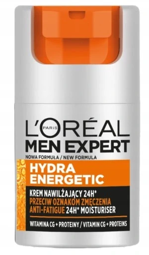 Набір з 3 шт. L'oreal Paris Men Expert Hydra Energetic зволожуючий крем 50ml Loreal Men крем для обличчя для чоловіків 5дій 50ml