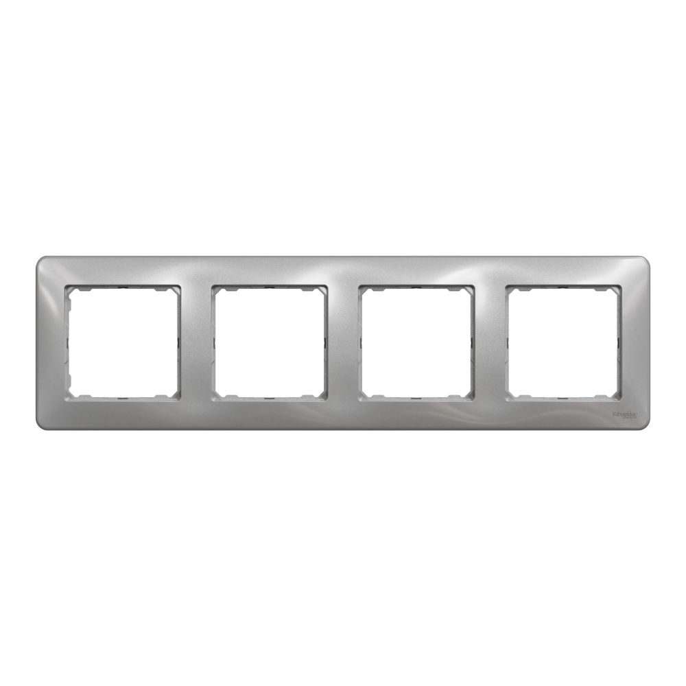 Рамка 4-місна алюміній універсальна Sedna Design Schneider SDD313804