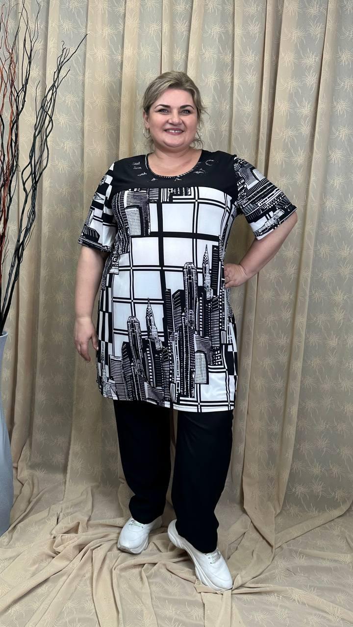 Туніка подовжена ошатна "Мілано" 62-64 66-68 70-72 74-76