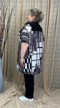 Туніка подовжена ошатна "Мілано" 62-64 66-68 70-72 74-76, фото 5