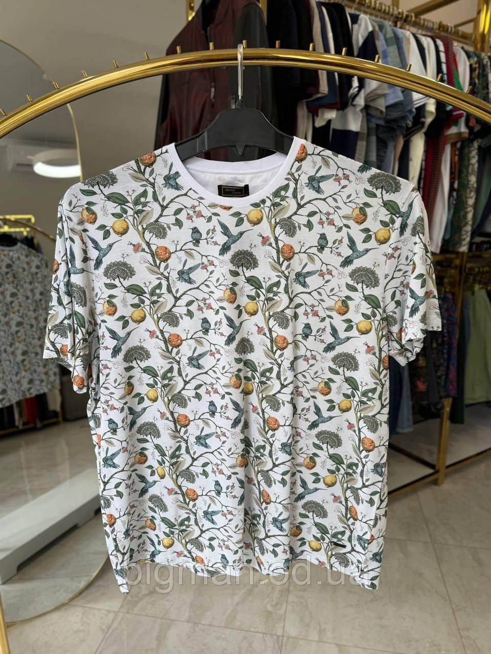Чоловіча футболка ЛИМОН 5143 (батал) 3-7XL біла