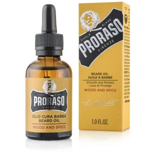 Набір з 3 шт. Олія для бороди Proraso Wood And Spice 30 мл Wood And для бороди 30 мл