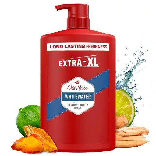 Набір з 3 шт. Old Spice Whitewater гель для душу та шампунь для чоловіків 1000мл 3в1 Old 3в1 гель для Xl