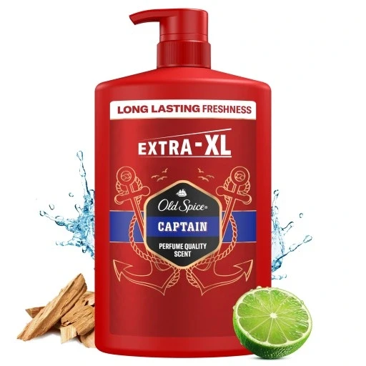 Набір з 2 шт. Old Spice Captain гель для душу та шампунь для чоловіків 1000ml Old 3в1 гель та для Xl