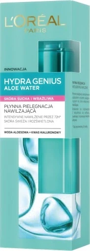 Набір з 2 шт. L'oreal Paris Hydra Genius алое вода рідкий догляд 70 мл Loreal алое