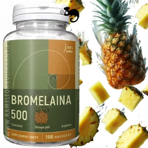 Набір з 2 шт. Капсули Nanga Bromelain 500 мг бромелайн 100 штук 500 мг 100 капсул підтримка протитромботична травлення кровообіг