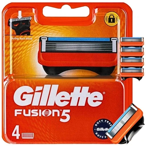 Набір з 2 шт. Станки Gillette 4 шт. Fusion 5 леза бритви замінні для машинки для гоління 4шт