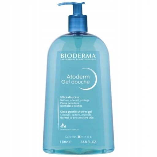 Набір з 2 шт. Bioderma Atoderm 1000 мл ультракремовий гель для душу без додавання мила гель для та для купання Douche 1000 мл