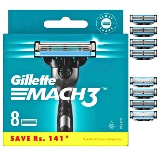 8x оригінальні запасні леза для станка Gillette Mach3 Mach 3 леза для гоління Mach 3 8 штук