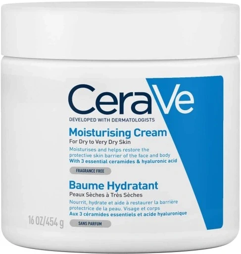 Cerave зволожувальний бальзам для обличчя та тіла з церамідами для сухої та дуже сухої шкіри 454 г