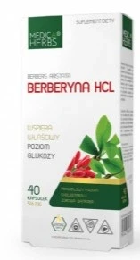 Набір з 2 шт. Капсули Medica Herbs берберин Hcl 40 штук Hcl діабет схуднення