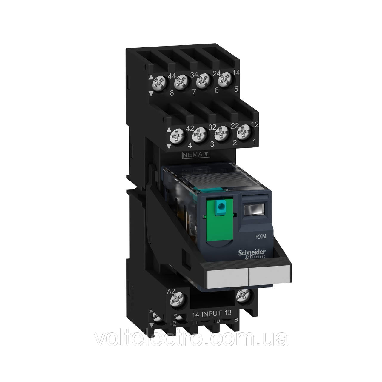 Промежуточное реле Schneider Electric Zelio Relay 4CO, 24В AC, 6A, LED (RXM4AB2B7PVM), фото 1