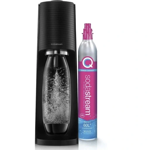 Сатуратор Sodastream Terra чорний для газованої води з 1 пляшкою і картриджем
