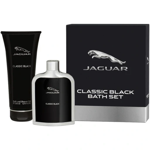 "jaguar Classic Black набір: туалетна вода 100 мл Edt + гель для душу 200 мл парфум Edt + гель для душу"