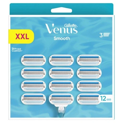 Venus Smooth змінні голівки для станка X12 Gillette 12 штук