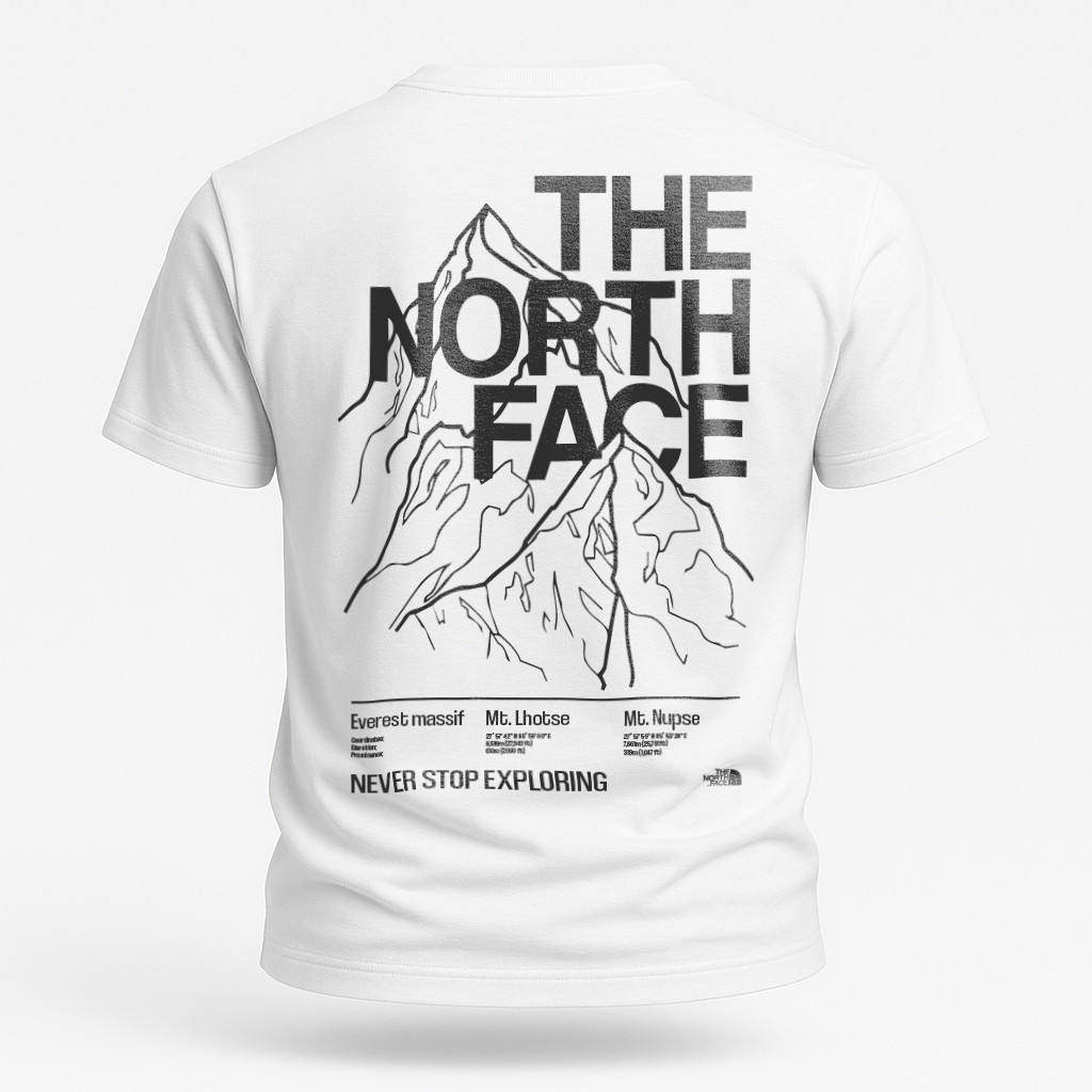 Чоловіча футболка The North Face біла з логотипом TNF, фото 1
