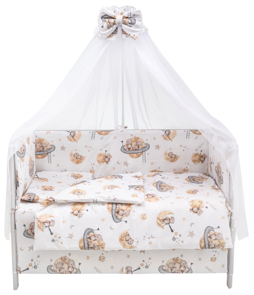 Детская постель Babyroom Gold RG-08 белый (мишки на луне)