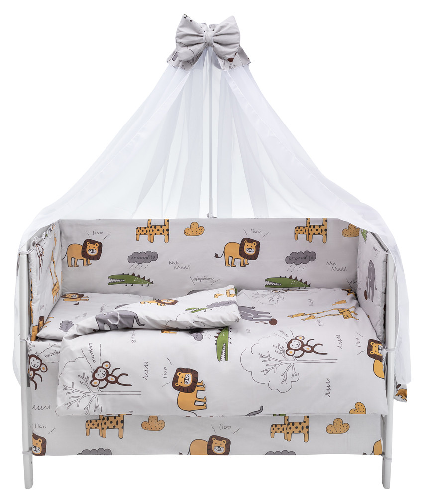 Детская постель Babyroom Gold RG-08 серый (африка)