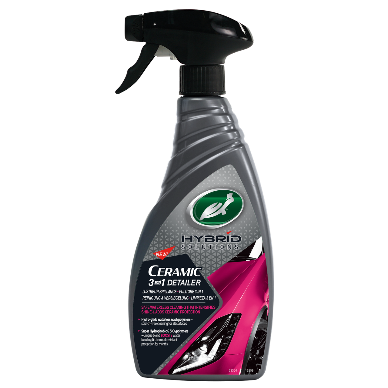 Turtle Wax 53354 Поліроль кузова з керамікою 3в1 'Суха мийка' 3 в 1 500 мл