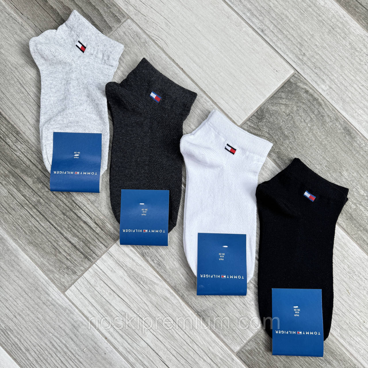 Шкарпетки жіночі бавовна сітка короткі Tommy Hilfiger, Туреччина, розмір 36-39, асорті, 04702, фото 1