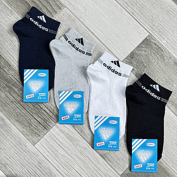 Шкарпетки жіночі бавовна сітка короткі Adidas, Туреччина, розмір 36-39, асорті, 06001