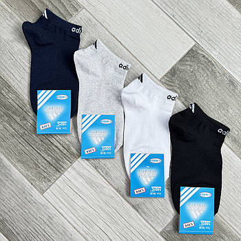 Шкарпетки жіночі бавовна сітка короткі Adidas, Туреччина, розмір 36-39, асорті, 06002