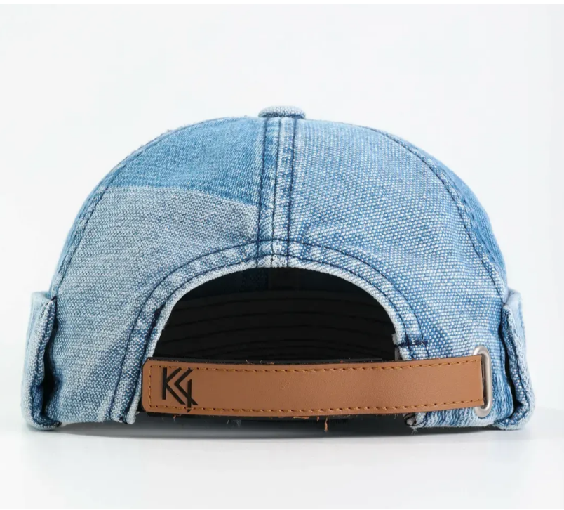 Феска кепка-докерка унісекс світло-синій розмір 55-56, фото 1