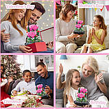 Конструктор «Квіти у колбі» з LED-підсвіткою, 504 деталі 104, фото 6