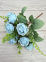 Штучні троянди . Букет декоративних троянд з додатками ( 30 см , блакитний ), фото 6