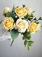 Штучні троянди . Букет декоративних троянд з додатками ( 30 см , жовта ), фото 3