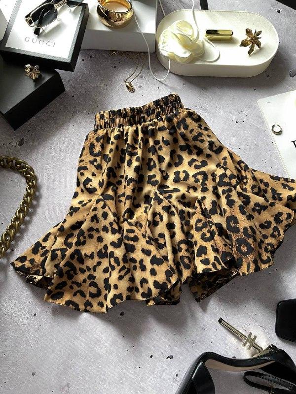 Жіноча спідниця-шорти; Колір: чорний ; Розмір: 42, 44, 46;, фото 1