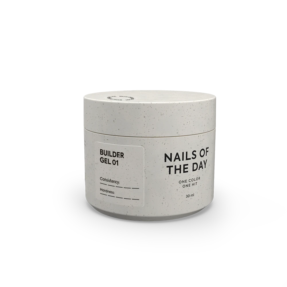 NAILSOFTHEDAY Builder Gel 01 — прозорий гель для нарощування нігтів, 30 мл, фото 1