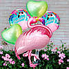 Фольговані кульки в наборі у стилі "Фламінго" 5 шт., фото 3