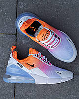 Білі демісезонні текстильні жіночі кросівки Nike Air Max 270 Найк Аїр Макс 270