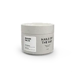 NAILSOFTHEDAY Builder Gel 02 — біло–молочний гель для нарощування нігтів, 30 мл