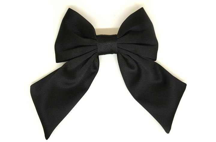 Бант шпилька Поллі для дівчинки чорний, фото 1