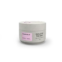 NAILSOFTHEDAY Builder Gel 04 — рожевий гель для нарощування нігтів, 15 мл