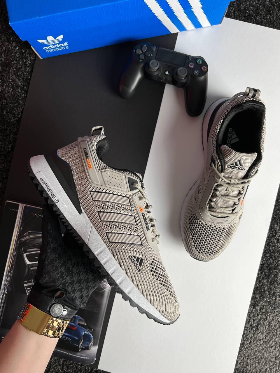 Літні текстильні Чоловічі кросівки Adidas Climacool Sand Black Адідас Клімакулл, фото 1