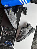 Літні текстильні Чоловічі кросівки Adidas Climacool Grey Black Адідас Клімакулл, фото 8