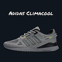 Літні текстильні Чоловічі кросівки Adidas Climacool  Grey Black Адідас Клімакулл