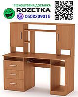 Стіл комп'ютерний менеджер вільха Компаніт (140х60х142 см), Доставка в пункт видачі Rozetka БЕЗКОШТОВНА
