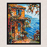 Алмазна мозаїка/вишивка Будинок на узбережжі 40*50 см Орігамі OD 3482, фото 6
