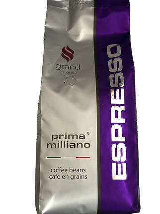 Кава в зернах Prima Milliano Grand Intenso Espresso 1кг, фото 2
