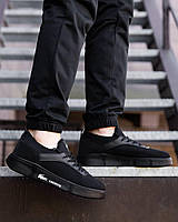 Чорні чоловічі  кросівки Lacoste   / Демісезонні текстильні кросівки Лакоста