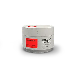 NAILSOFTHEDAY Builder Gel 45 — коралово-червоний гель для нарощування нігтів, 15 мл